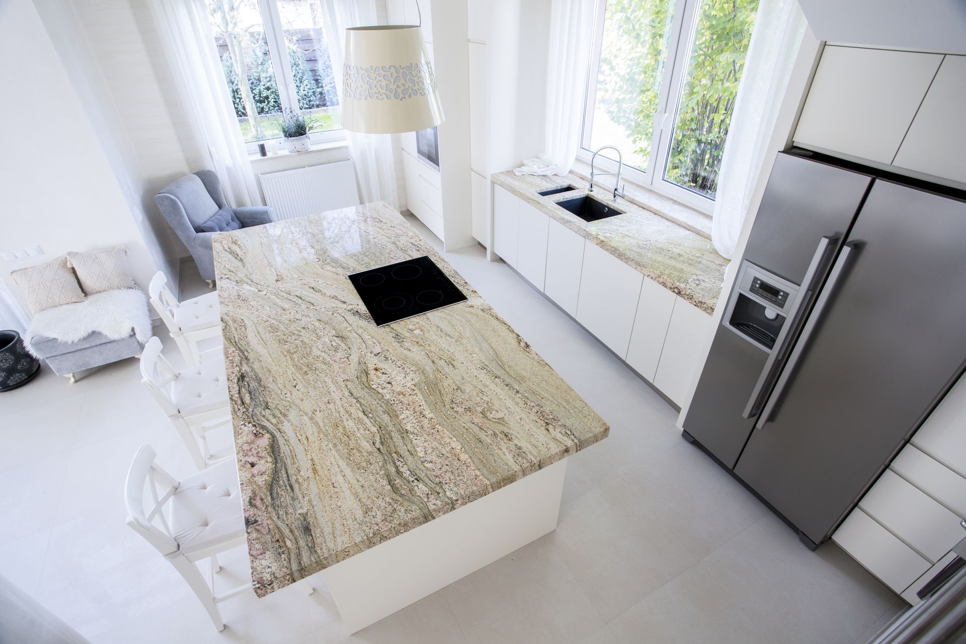 Kitchen Island and Countertop