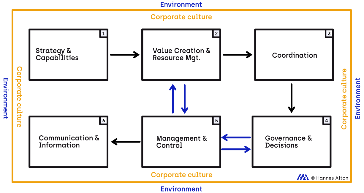 Figure 7 Subsystems of the organization - Diagnostic model Hannes Alton