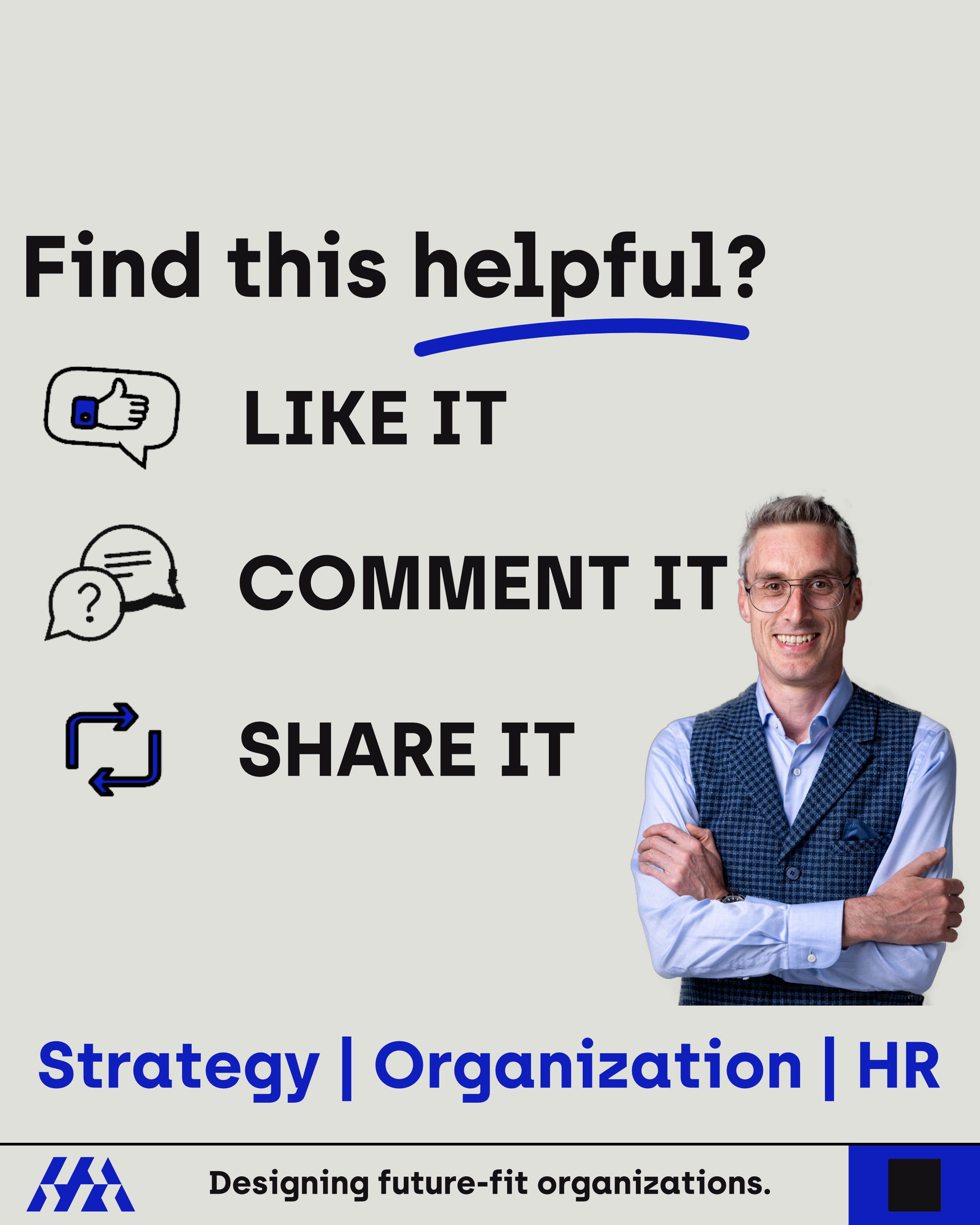 Call-to-action graphic: Invitation to interact for feedback and discussion about the content.