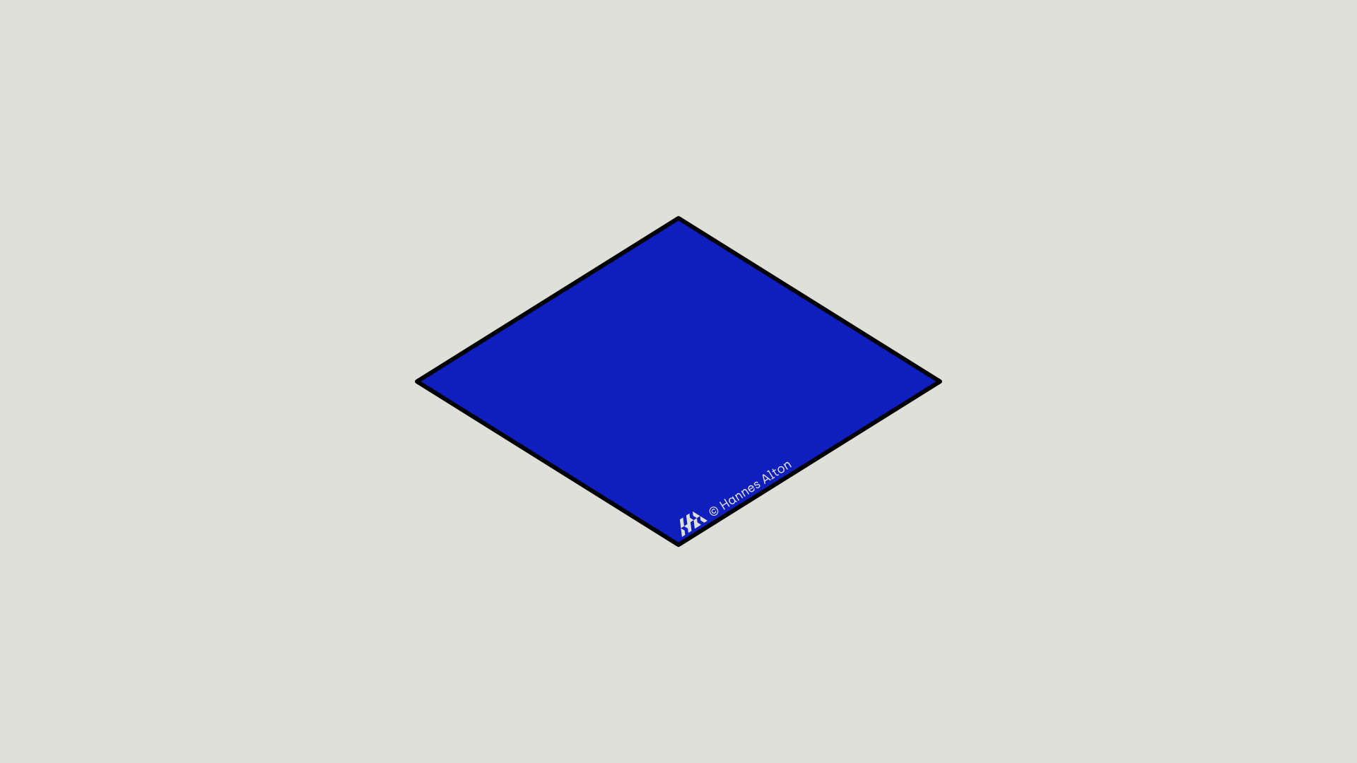 Grafik zeigt eine einzelne blaue Ebene – Symbol für den eingeschränkten Fokus einer Organisation