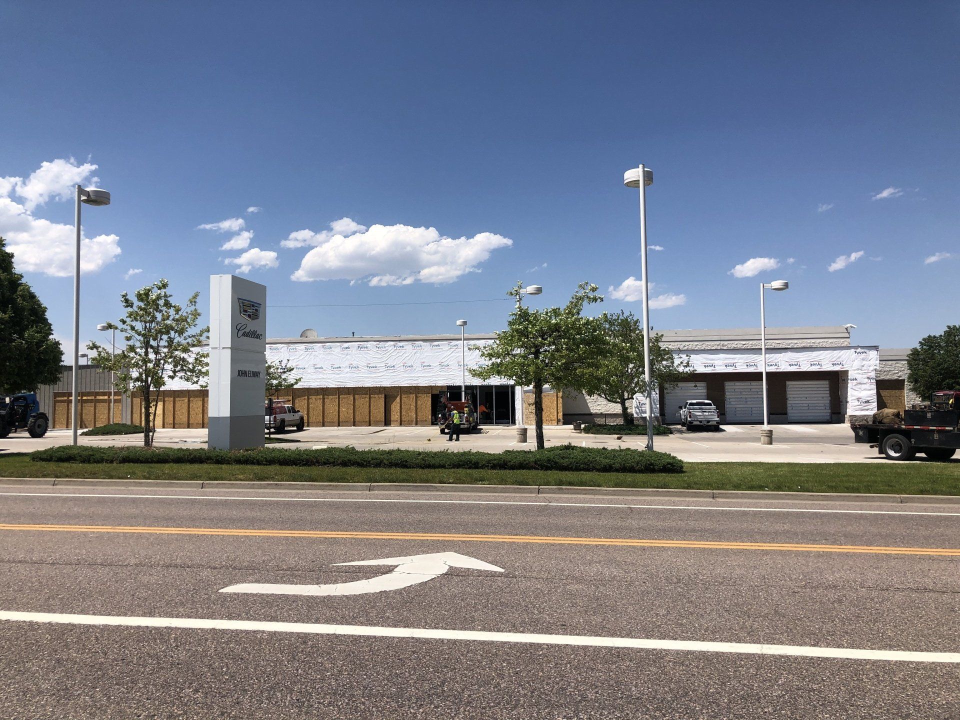 a building on the side of the road