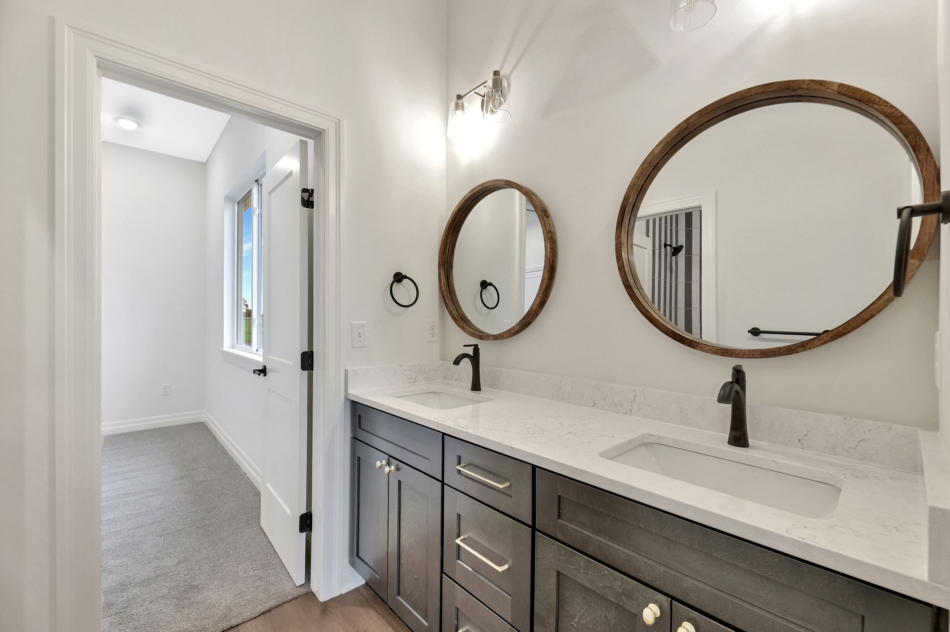 Artsy Design Custom Home Bathroom