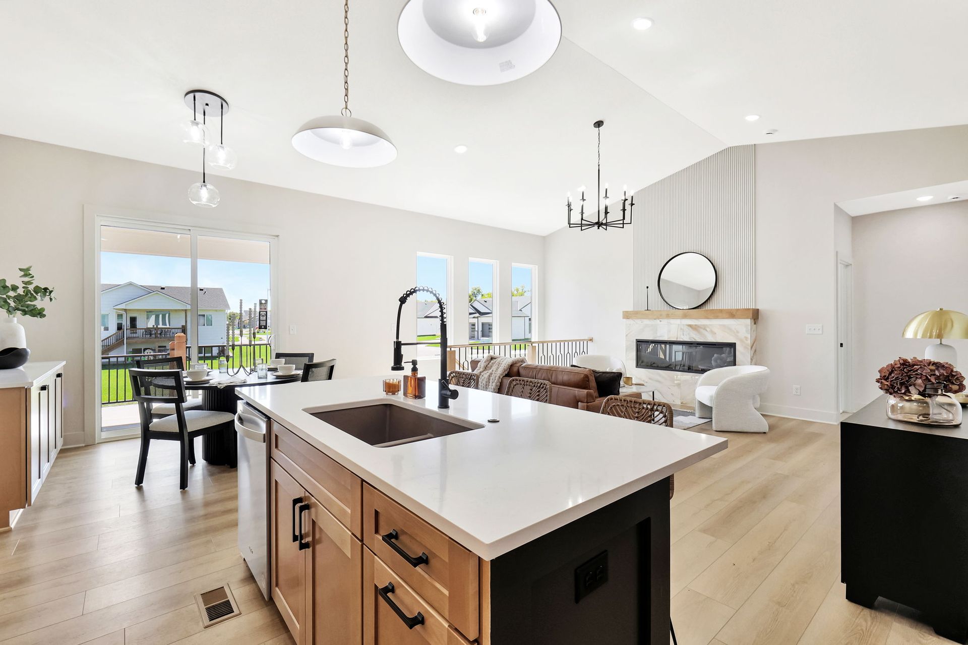 home Living room and kitchen