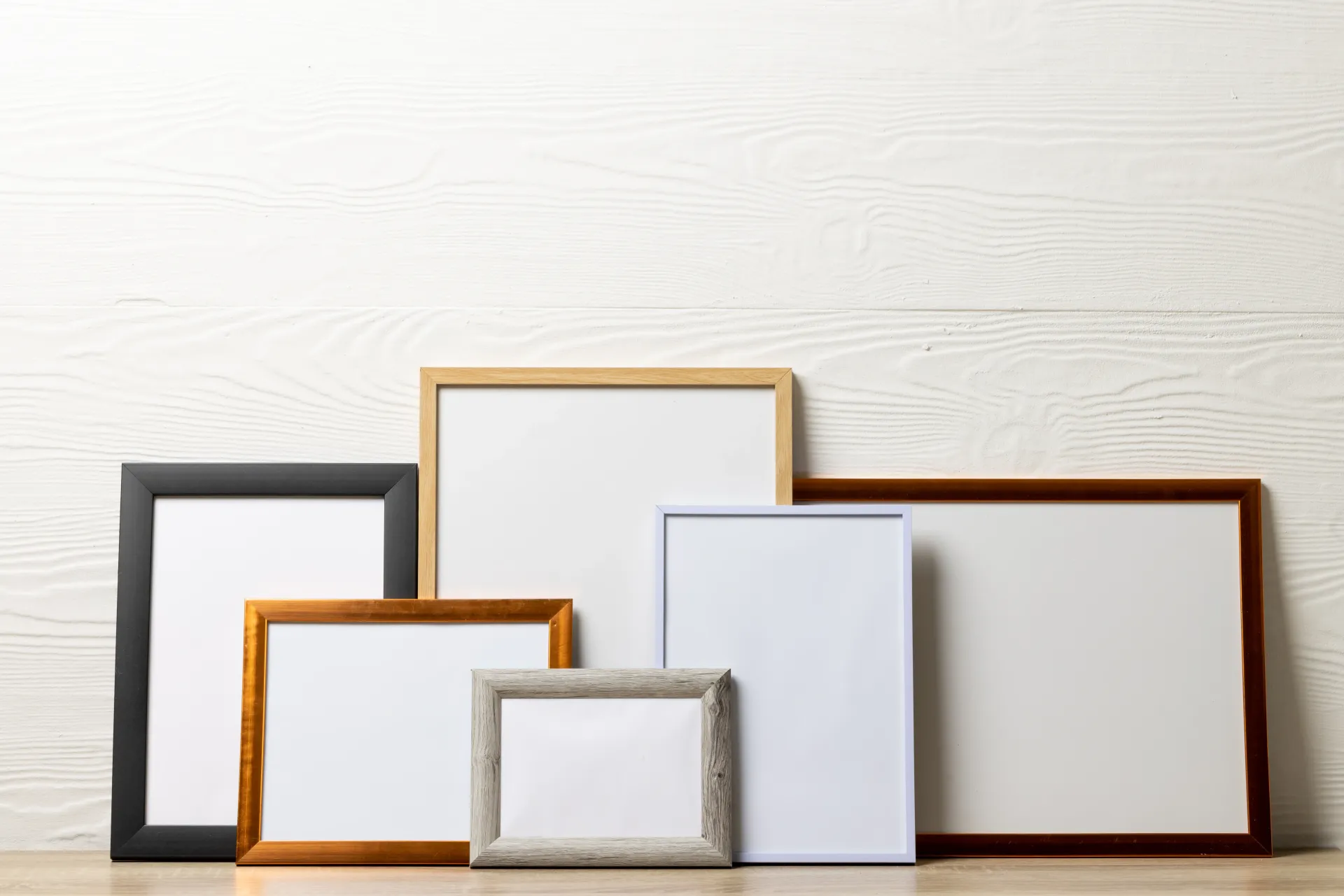 colorful empty frames