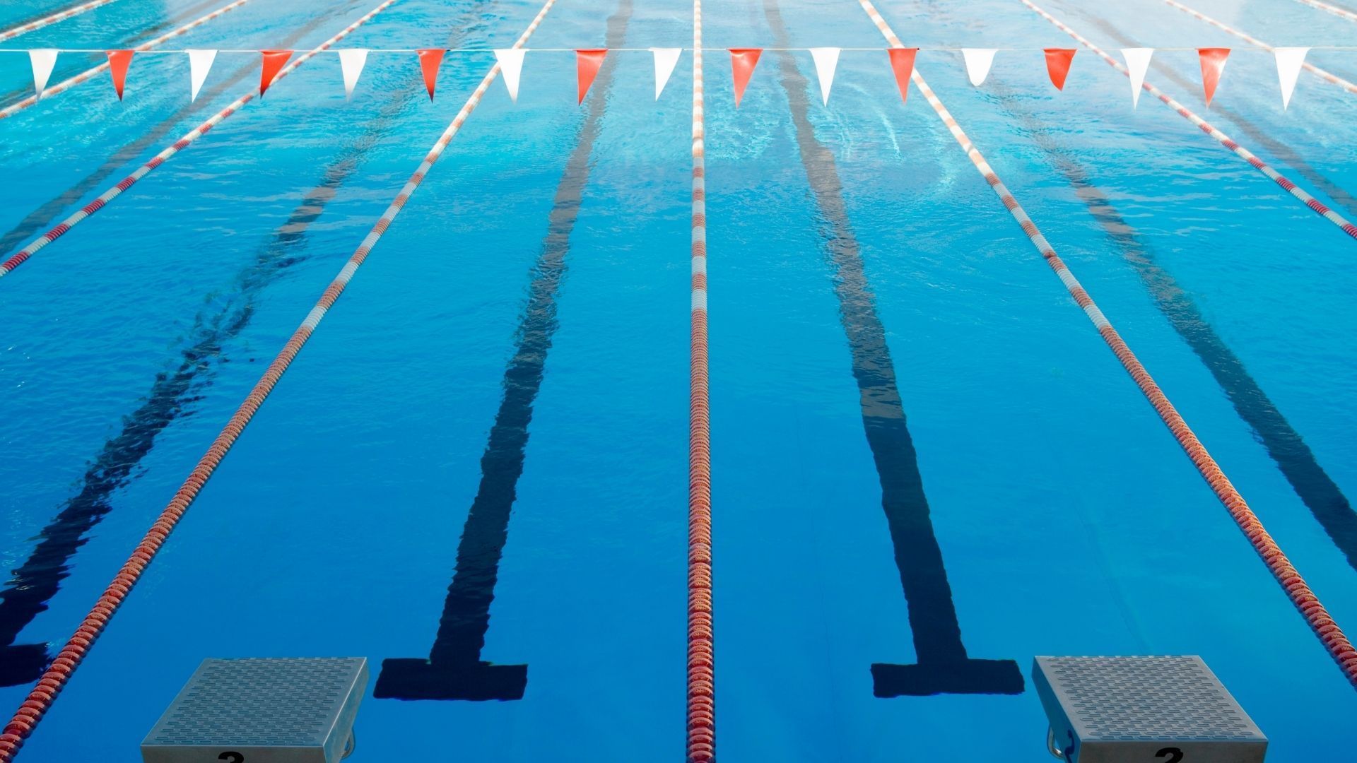 pool with lane dividers