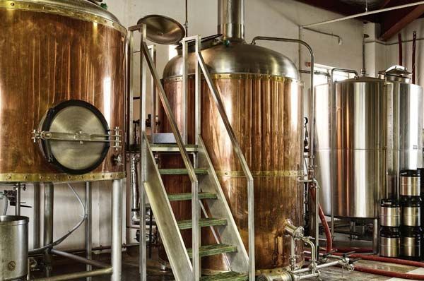 brewery equipment - copper vats