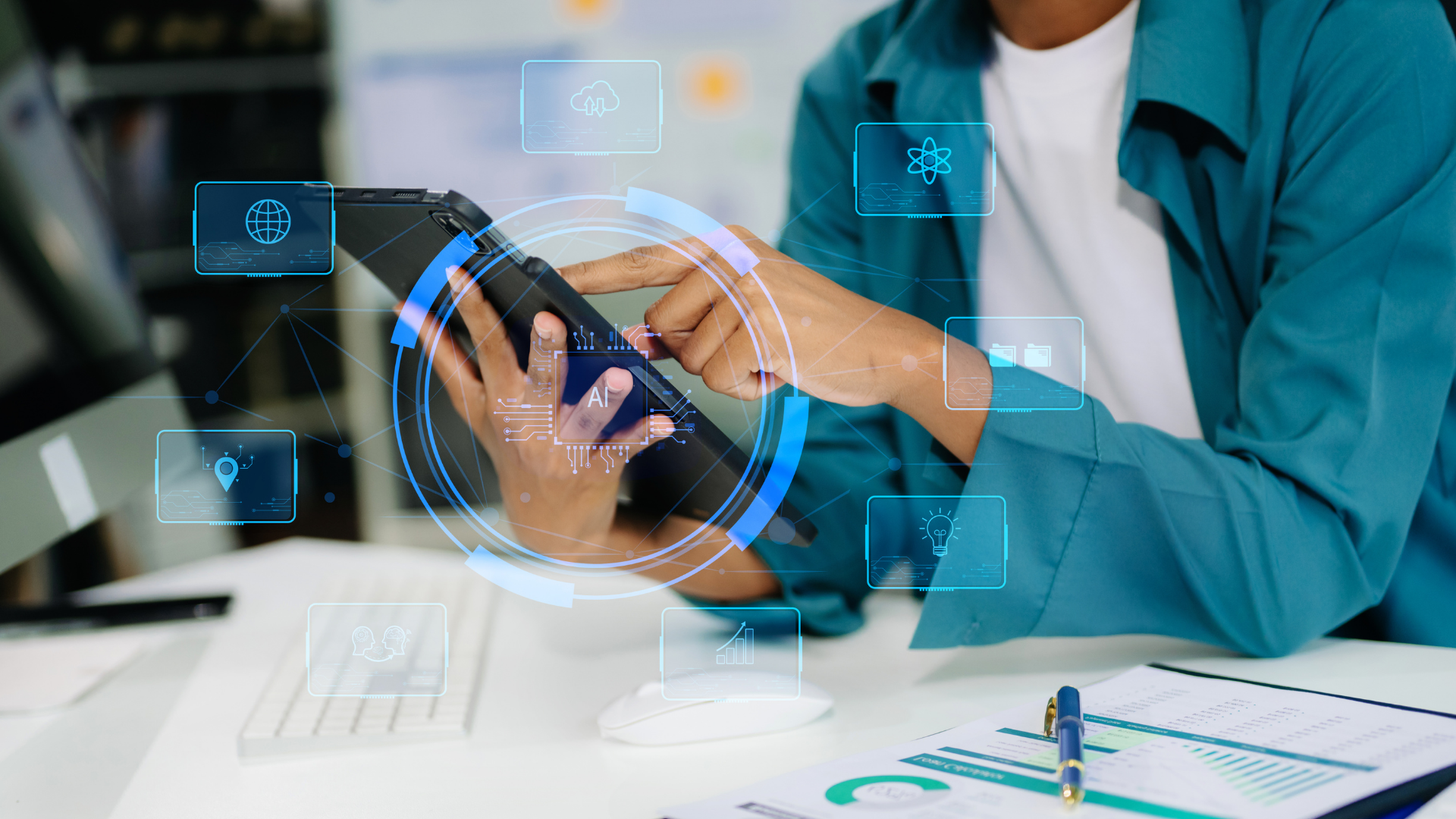Image of Account Manager working on PPC with AI