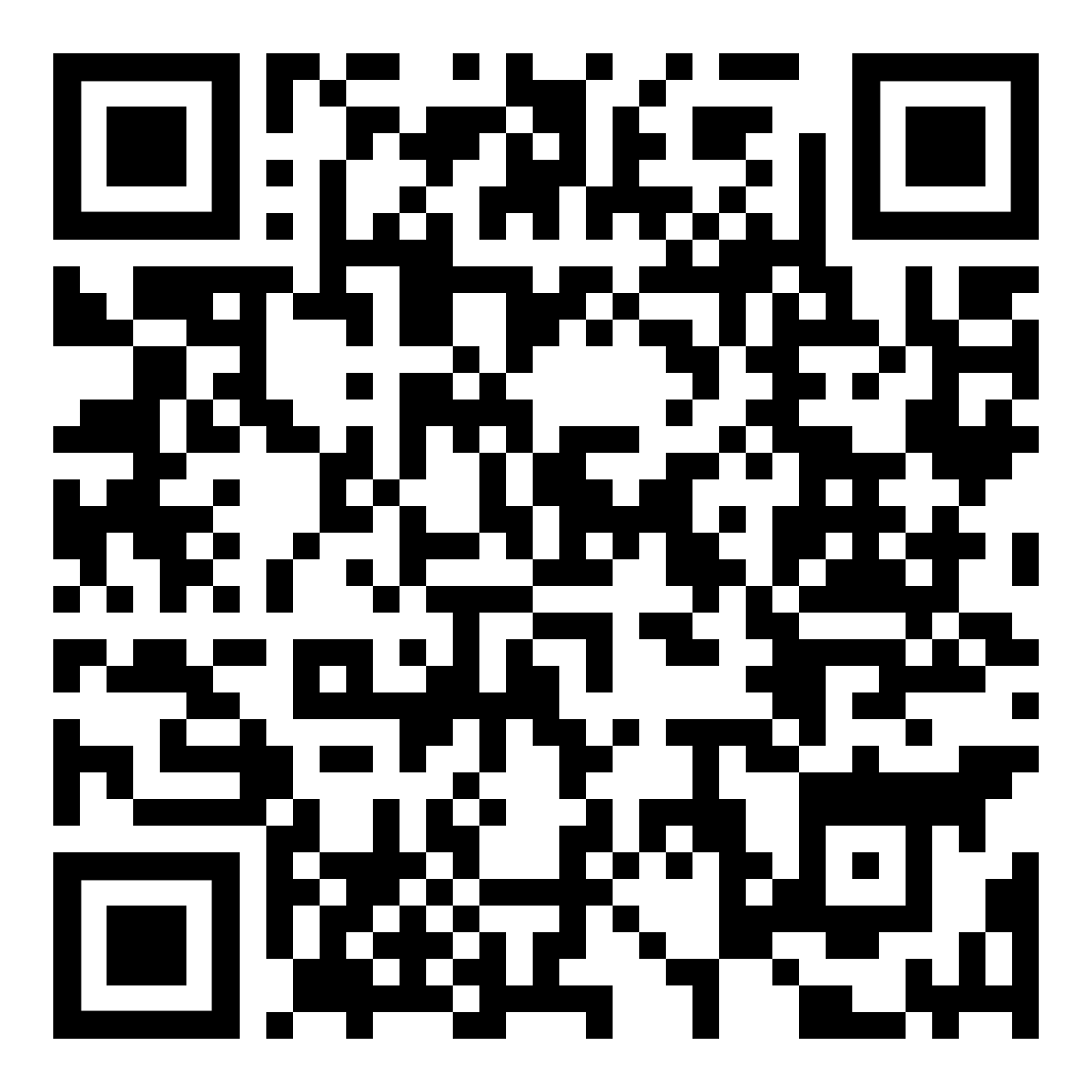 A black and white qr code on a white background.