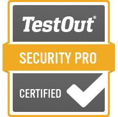 Carmanita Monroe TestOut Security Pro Badge Bellbird SEO