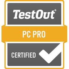 Carmanita Monroe TestOut PC Pro Badge Bellbird SEO