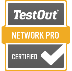 Carmanita Monroe TestOut Network Pro Badge Bellbird SEO