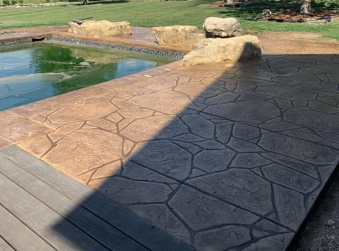 Concrete Wichita KS, Wichita, Stamped Concrete Wichita KS, Decorative Concrete, B&B Builders