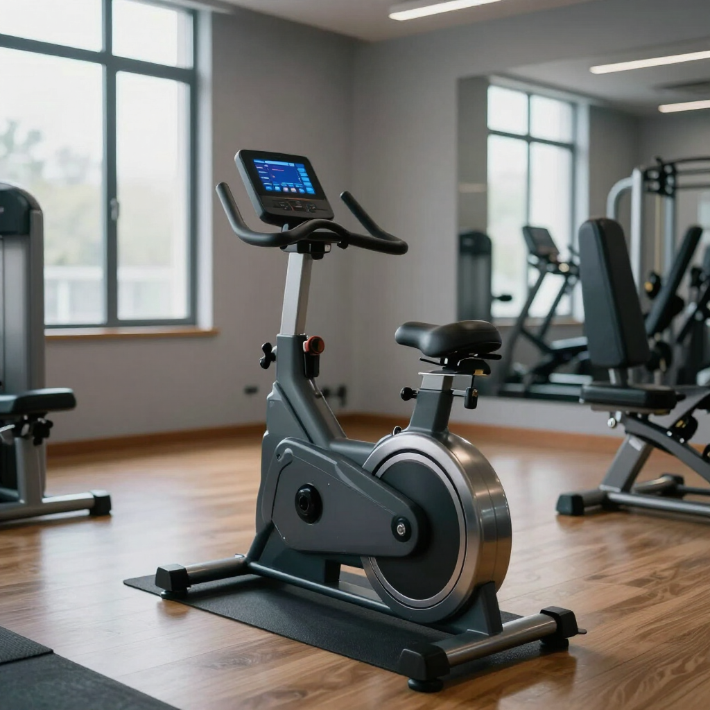 Gym with cardio and strength training equipmen