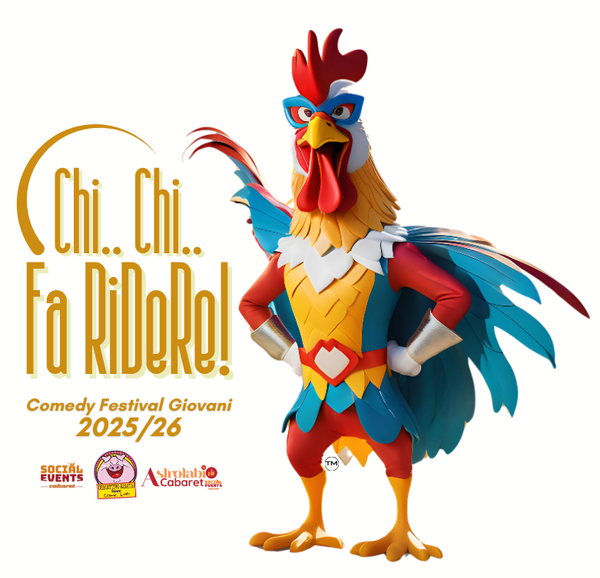 COMEDY FESTIVAL GIOVANI CHI..CHI..FA RIDERE 2025/26
? Siamo entusiasti di annunciare che l'associazione Social Events APS, in collaborazione con Max Pieriboni, direttore artistico di Obiettivo Risata, e Riky Bokor, direttore artistico di Astrolabio Cabaret, stanno organizzando per la stagione 2025/26 il primo Comedy Festival Giovani: CHI..CHI.....FA RIDERE. ?
Questo festival rappresenta un’opportunità imperdibile per giovani comici e talenti emergenti di mostrare il loro potenziale e la loro creatività in un contesto stimolante e professionale. 
Il nostro obiettivo è quello di creare uno spazio dove l’umorismo e la comicità possano fiorire, dando voce a nuove generazioni di artisti.