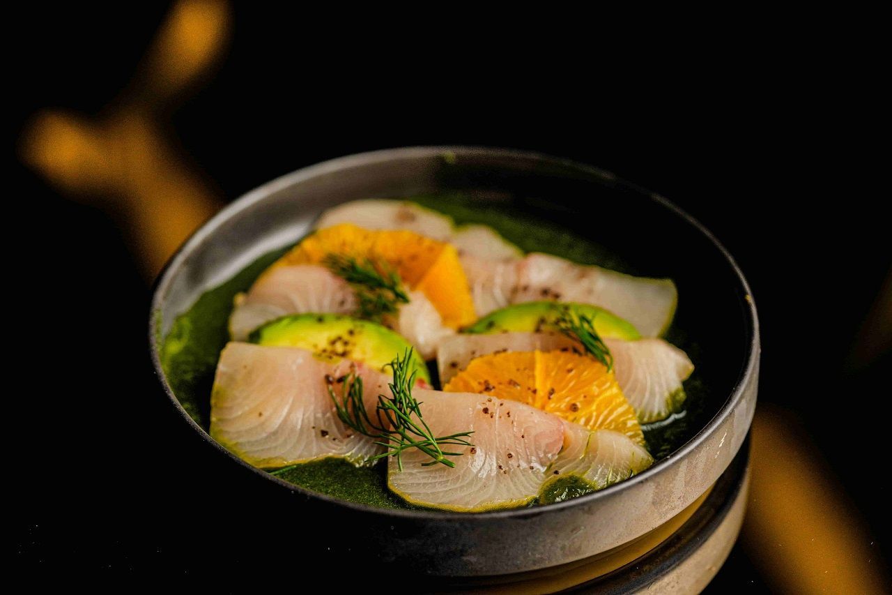 Assorted fish plate at tokugawa