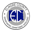 Elmore County seal: White