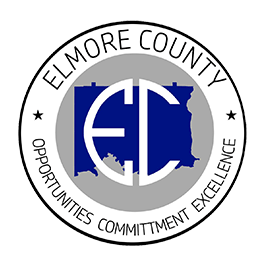 Elmore County seal: White