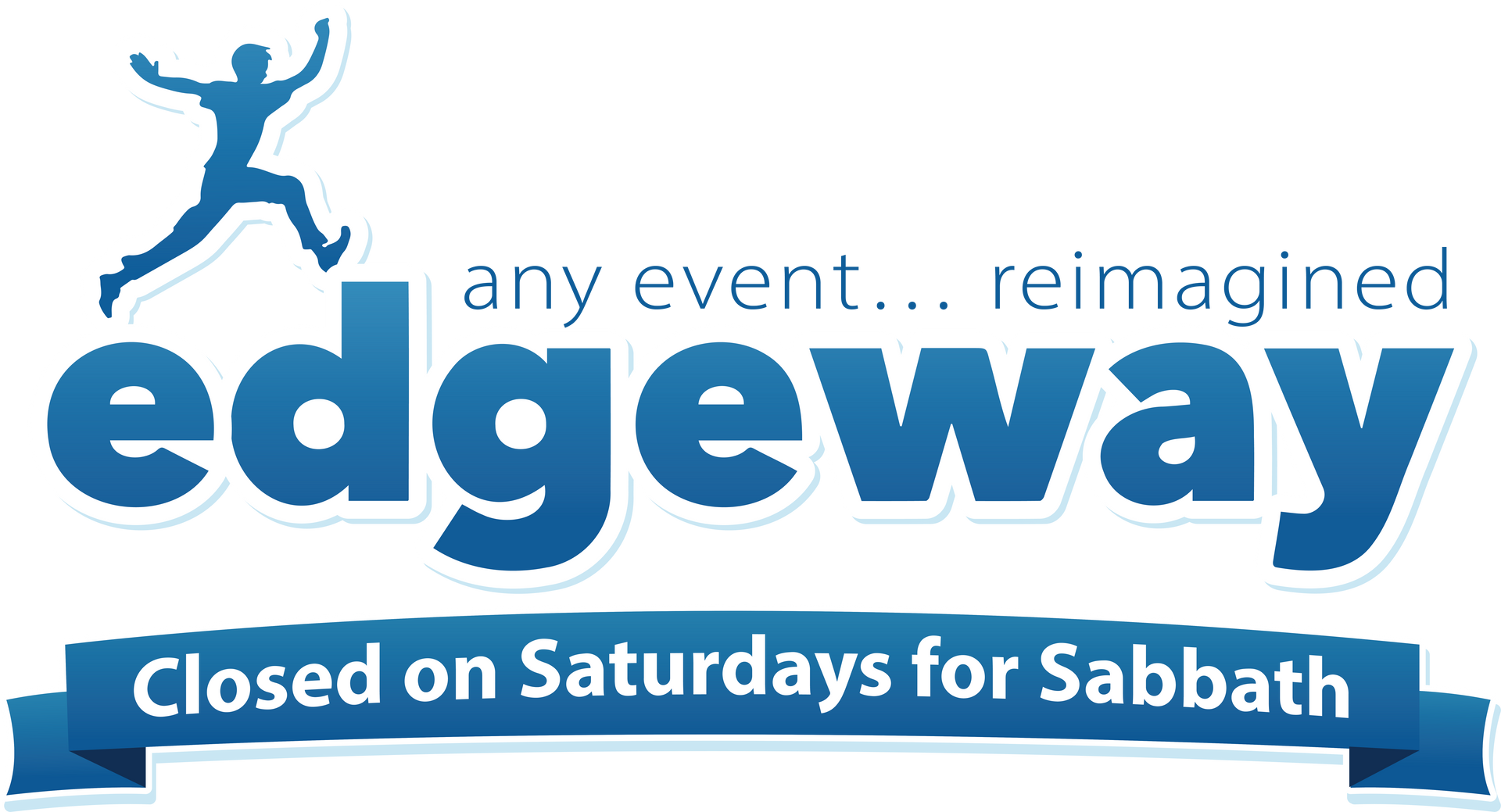 A blue logo for edgeway events