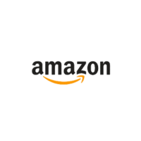 The amazon logo is on a white background.