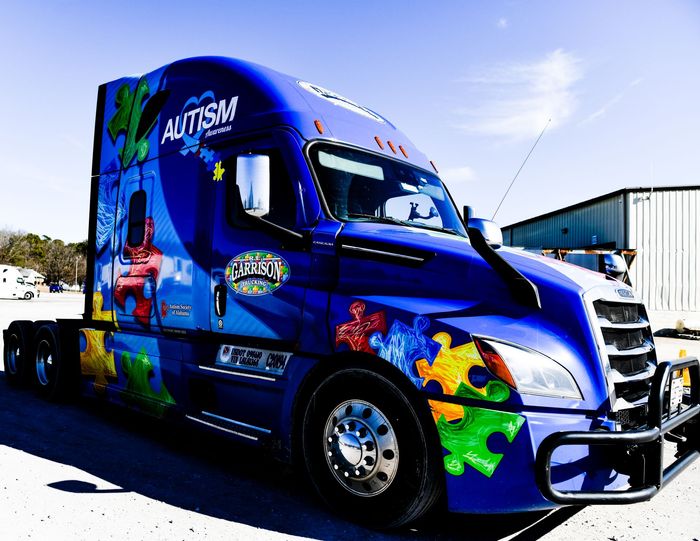 R.E. Garrison Autism Awareness Truck