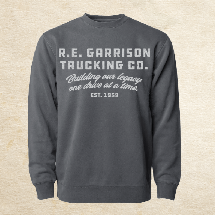 Gray Sweatshirt with text