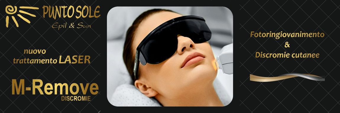 Two young people promoting the tanning centre