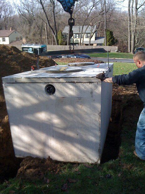 Tank Installation — Chester County, PA — J. Gallagher Septic & Wastewater Control