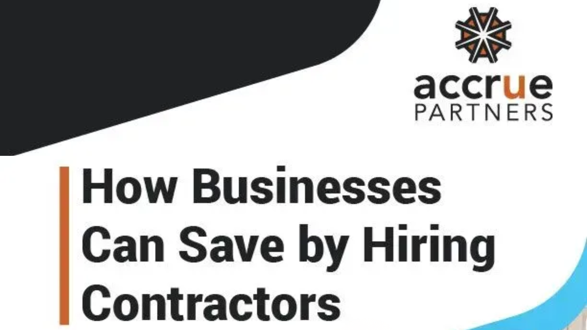 Accrue Partners branding and text stating: