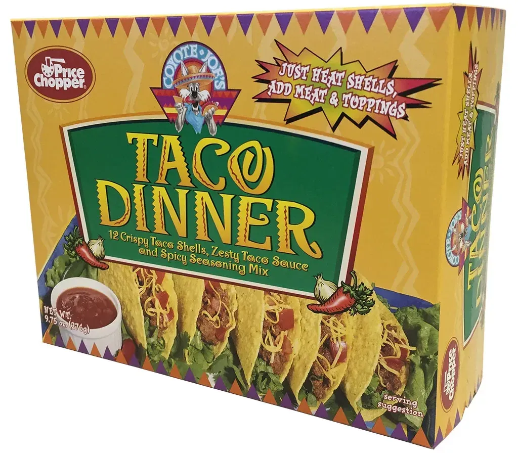 Frozen Dinner Sealed End Carton with Zipper