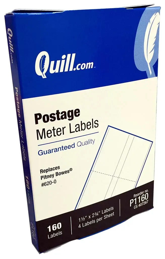 Postage Meter Labels, Small Carton