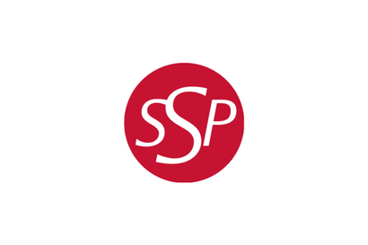 Red circle logo with white “SSP” letters