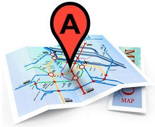 Red location marker