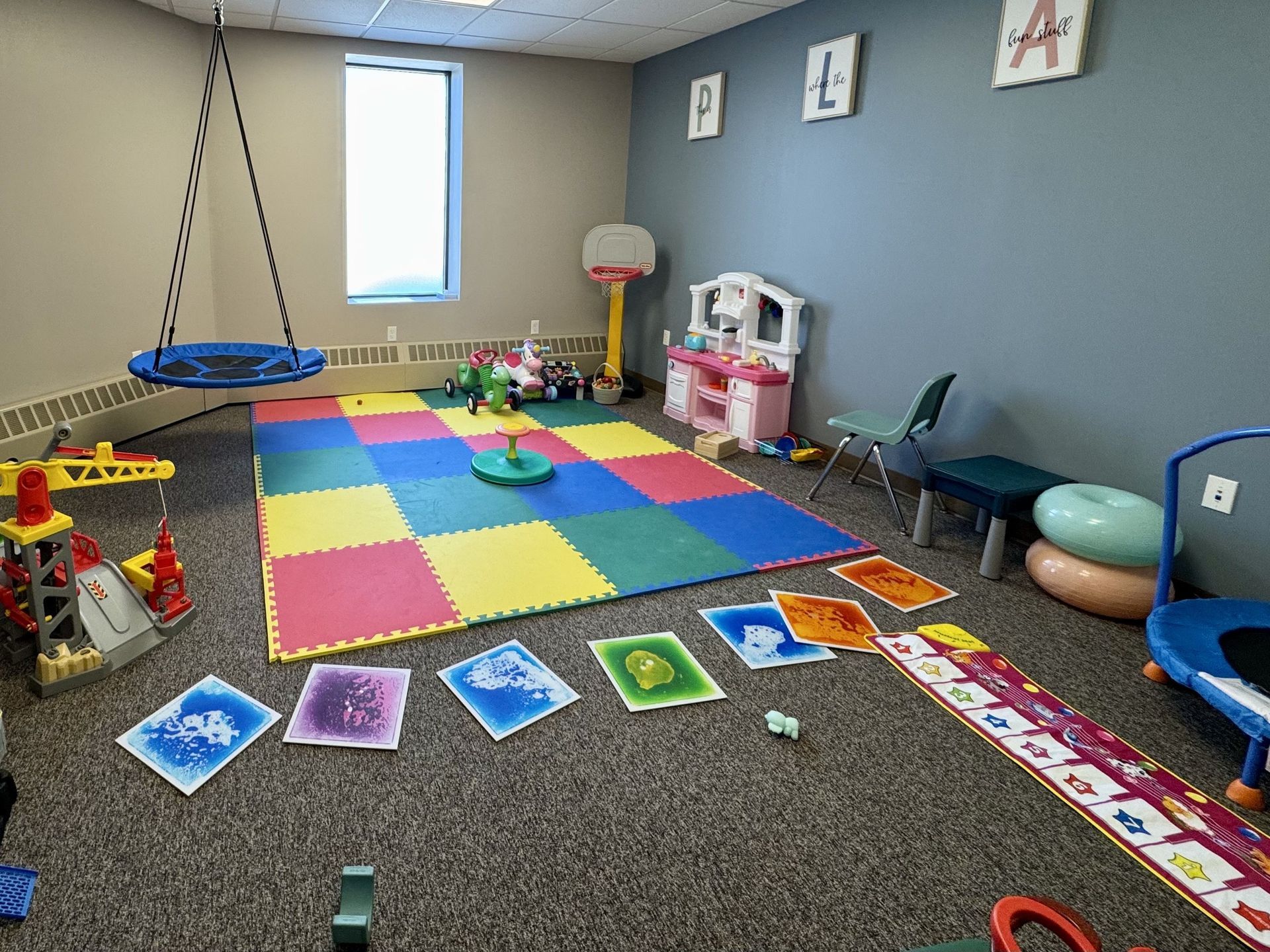 A photo of the playroom.