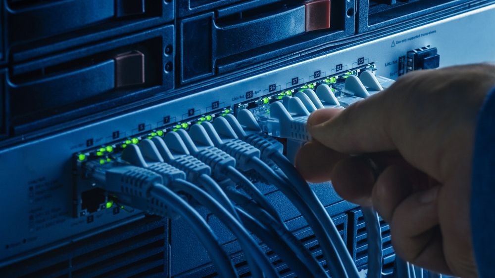 Close Up of Telephone Device in an Office — Communication Systems in Newcastle, NSW