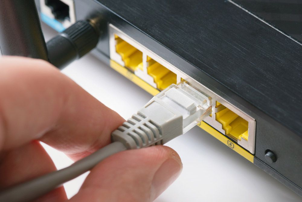 Router Wi-Fi Close Up — Communication Systems in Belmont North, NSW