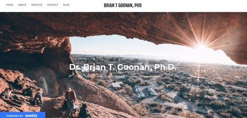 Example of a therapist's website (done in Weebly)
