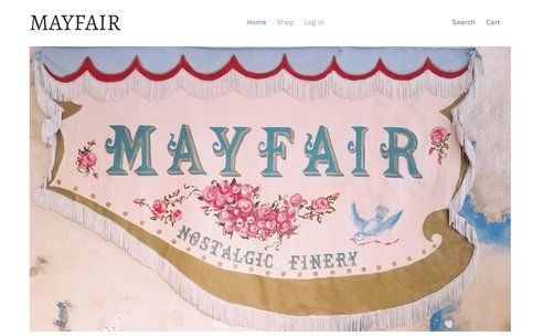 Example of a boutique's website (created in Weebly)