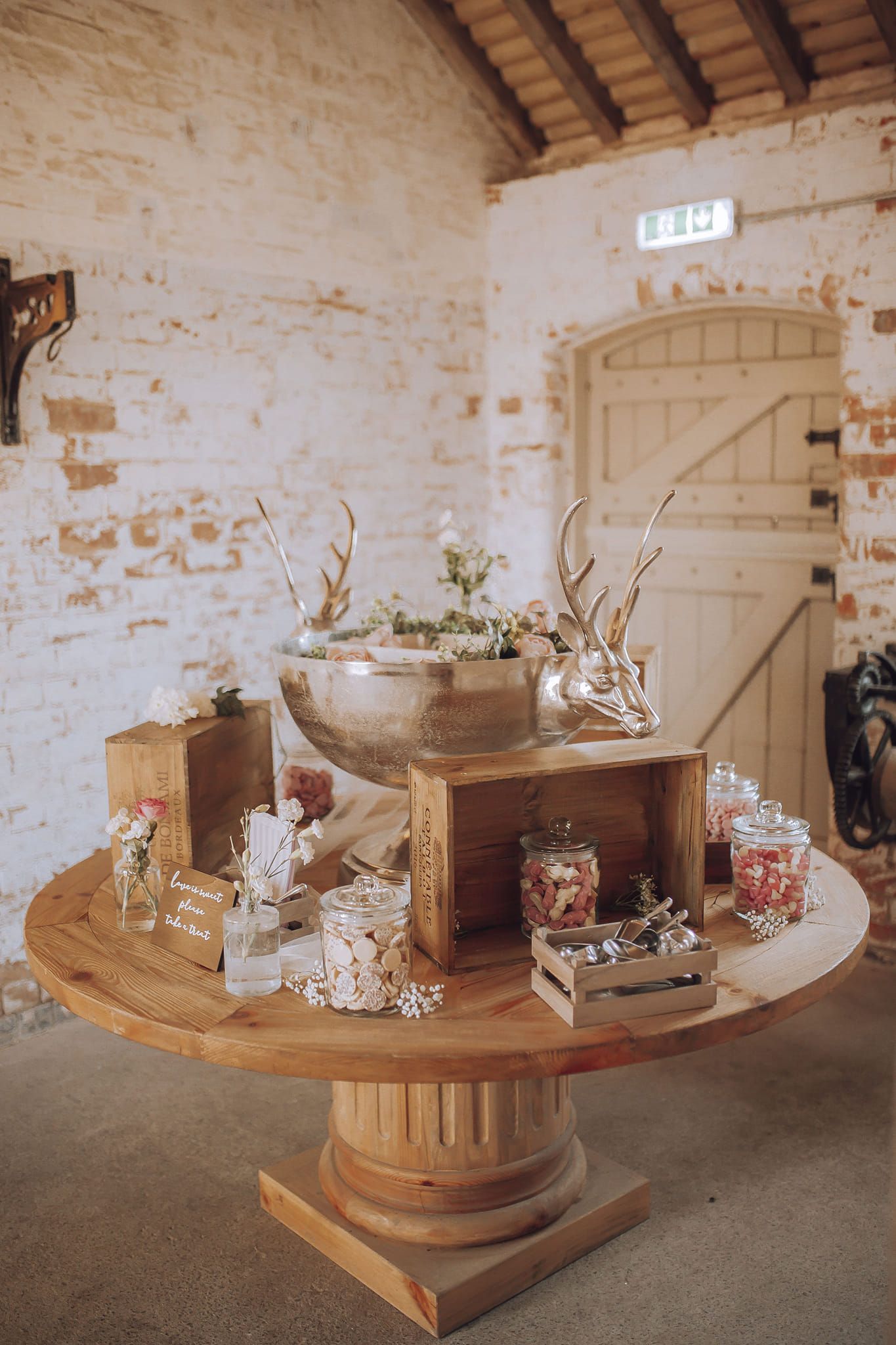 rustic crate, candy cart hire, Leicestershire