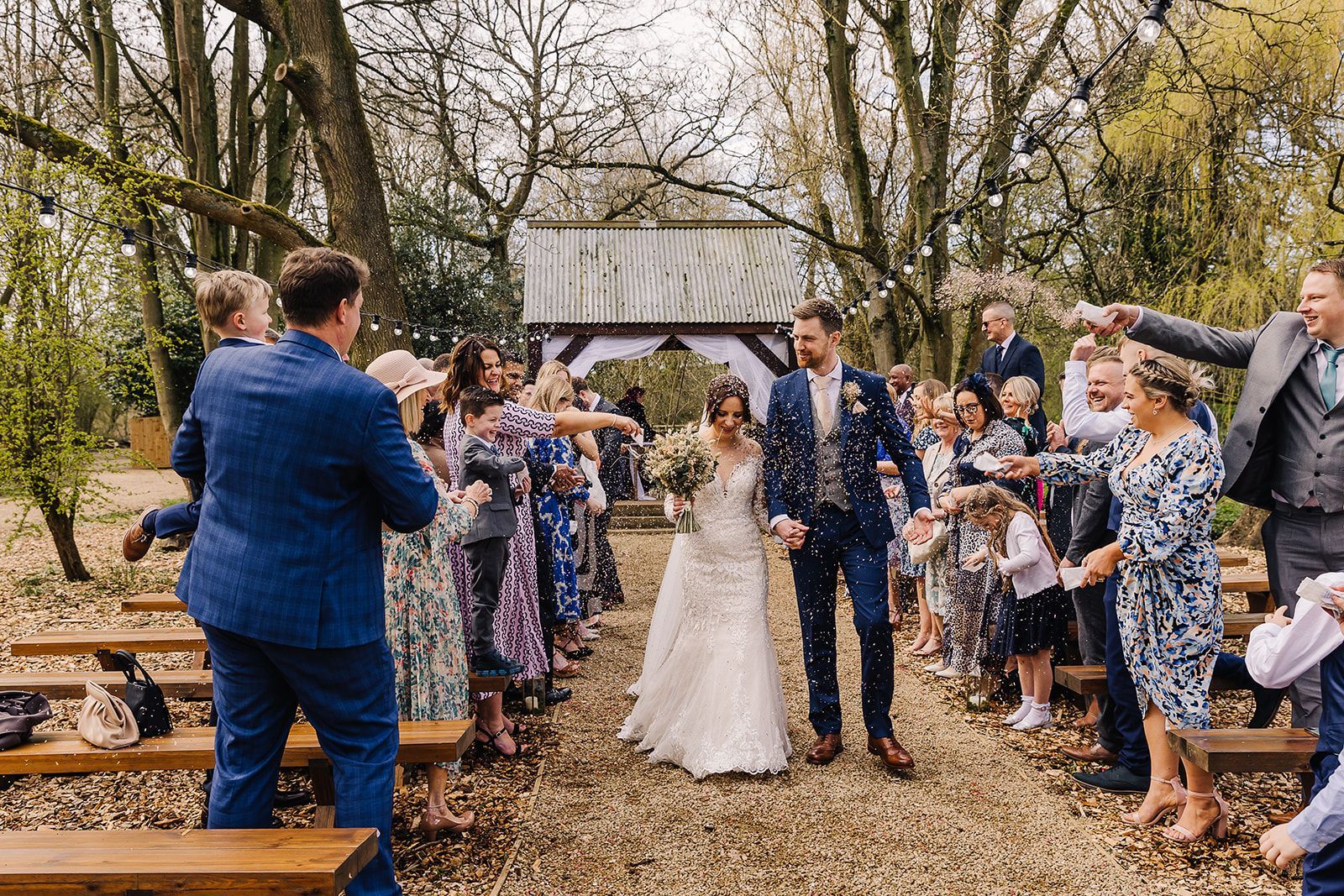 rustic wedding aisle decor, wedding styling, Leicester