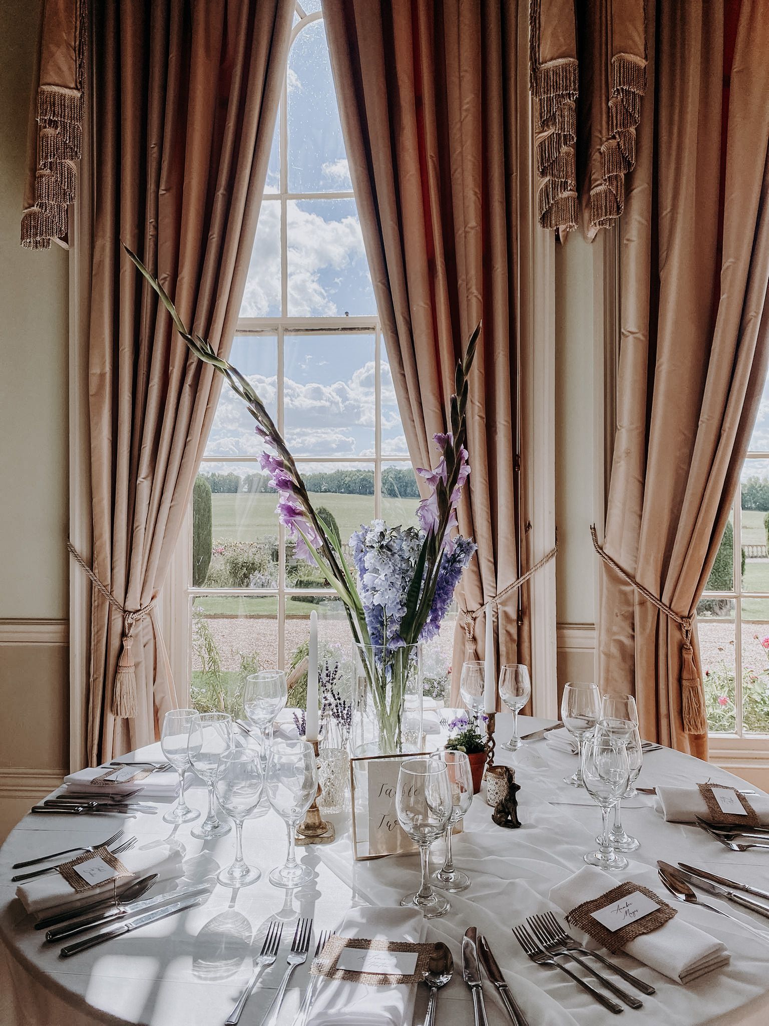 prestwold hall wedding decor suppliers, lavender wedding ideas, wedding Inso