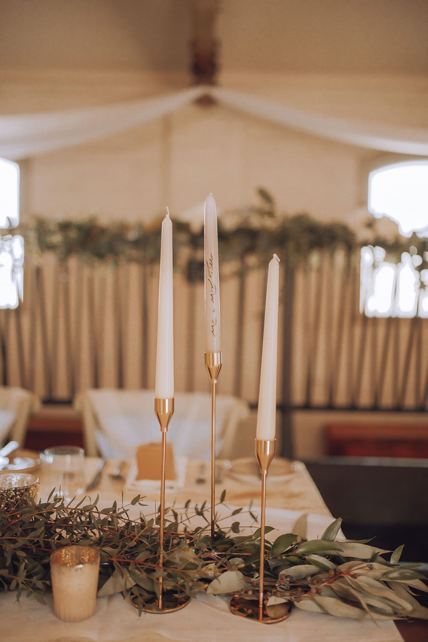 wedding candlestick decor, romantic wedding styling, wedding styling Leicestershire