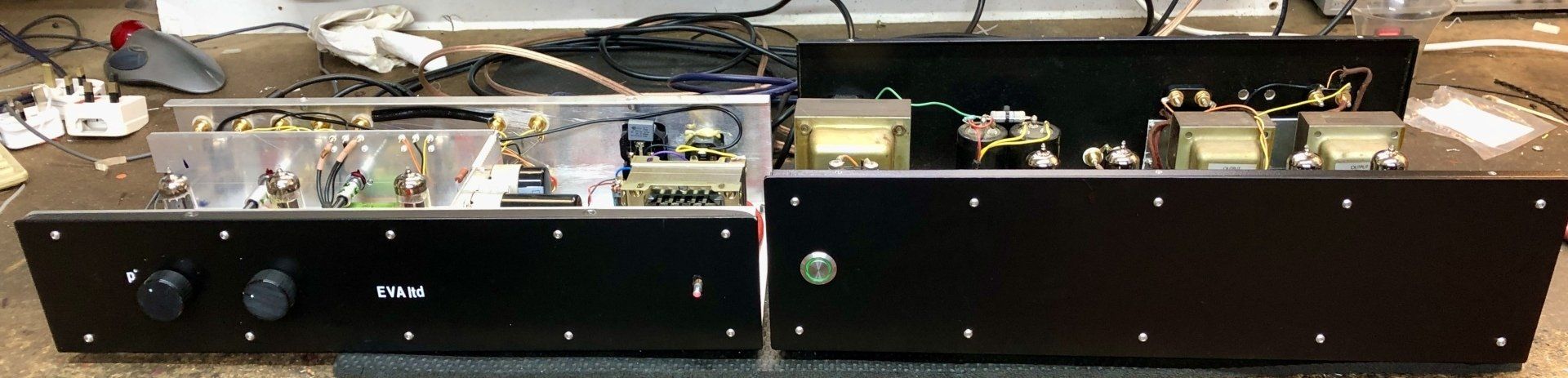 Stereo valve amplifier for sale.