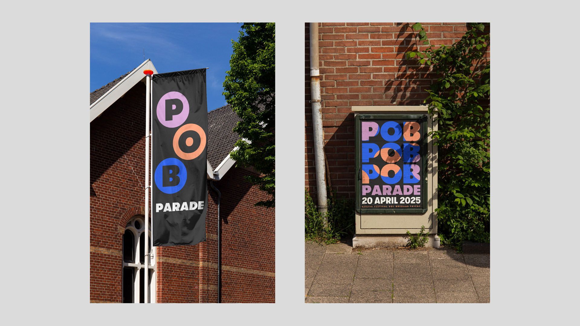 POB Parade vlag en poster ontwerp door Studio Pogo