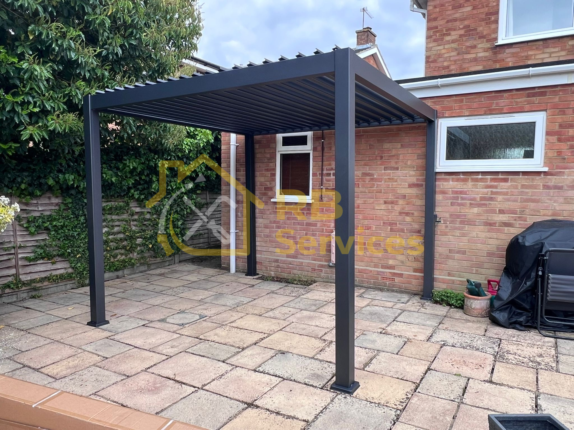 Pergola assembled