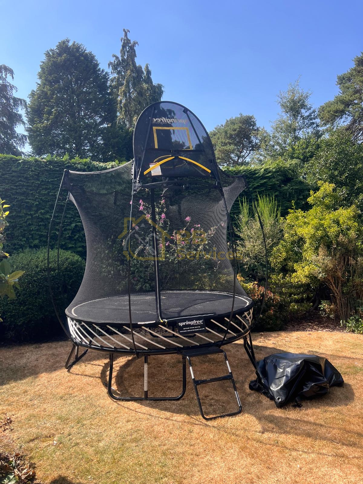 Springfree Trampoline dismantled, moved and re-assembled