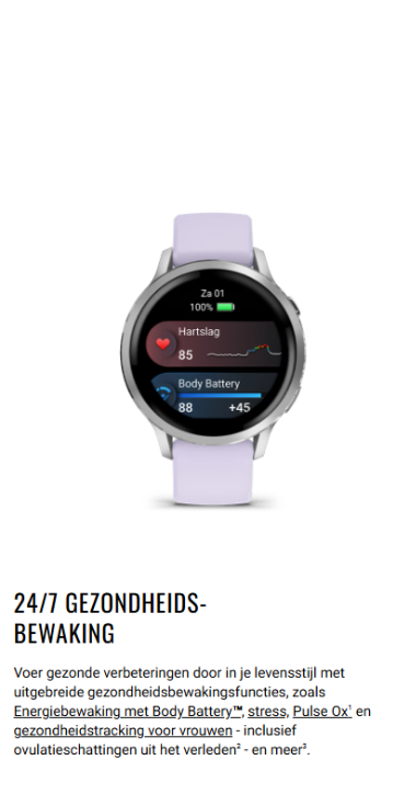 Garmin Venu 4 smartwatch verkrijgbaar bij Juwelier Schilder-Vlugt in Volendam.