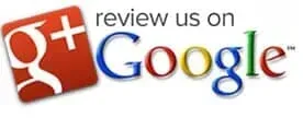 A google logo that says review us on google