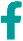 A blue facebook logo on a white background.