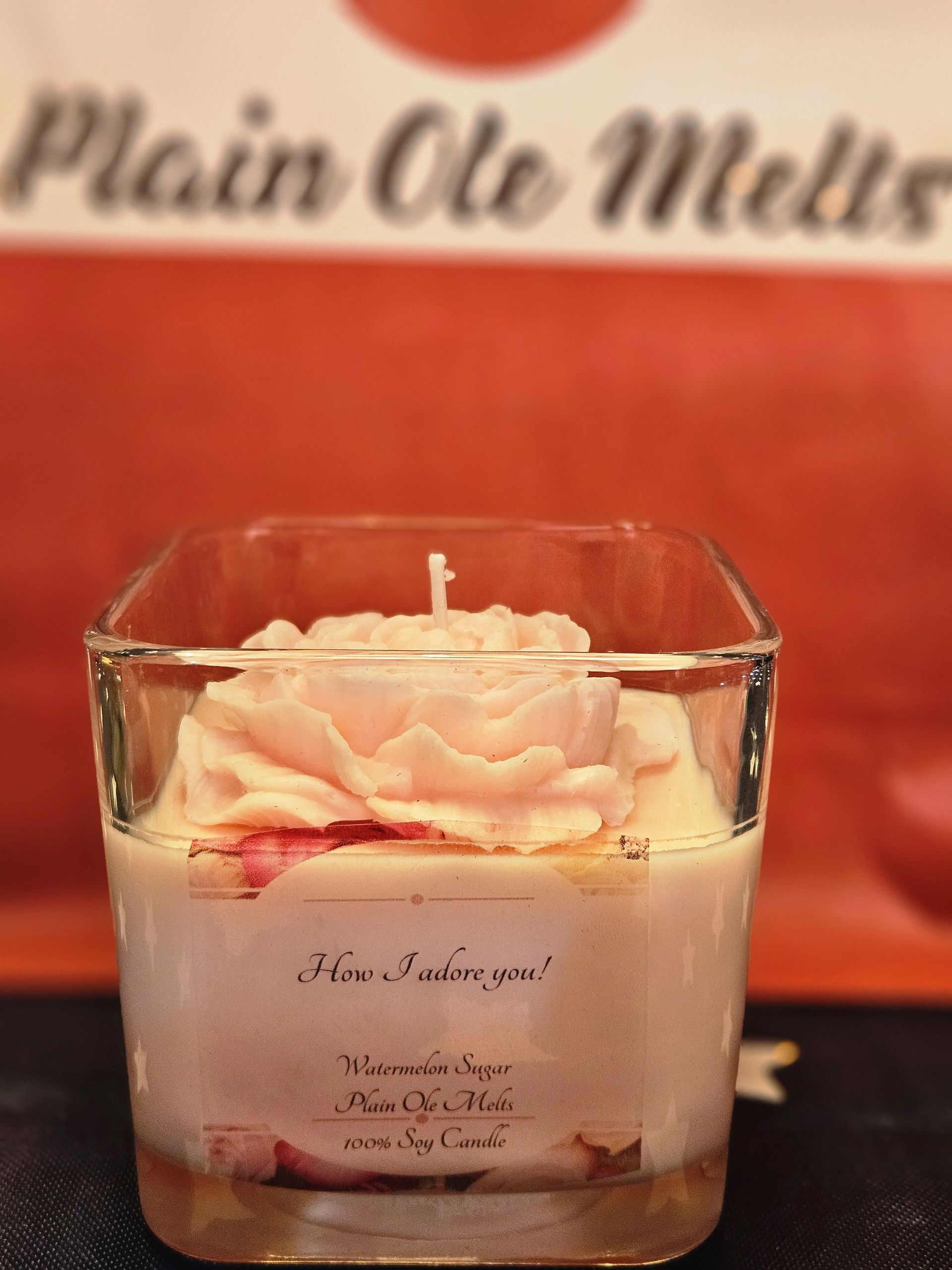 How I adore you! Candle