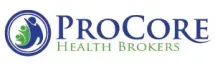 The logo for ProCore Health Brokers is blue and green.